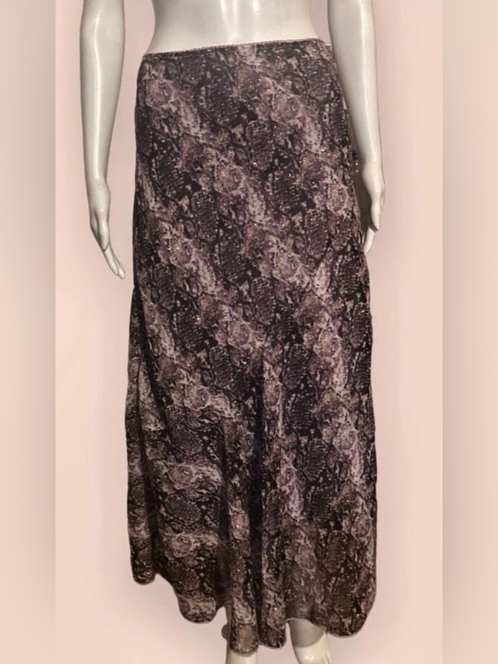 Vintage 90s Metro Wear Maxi Fairy Skirt in Purple